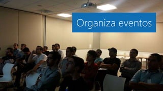 Organiza eventos
 