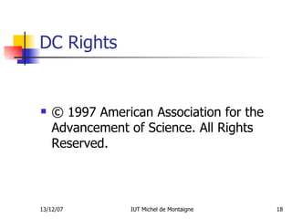 DC Rights © 1997 American Association for the Advancement of Science. All Rights Reserved.  