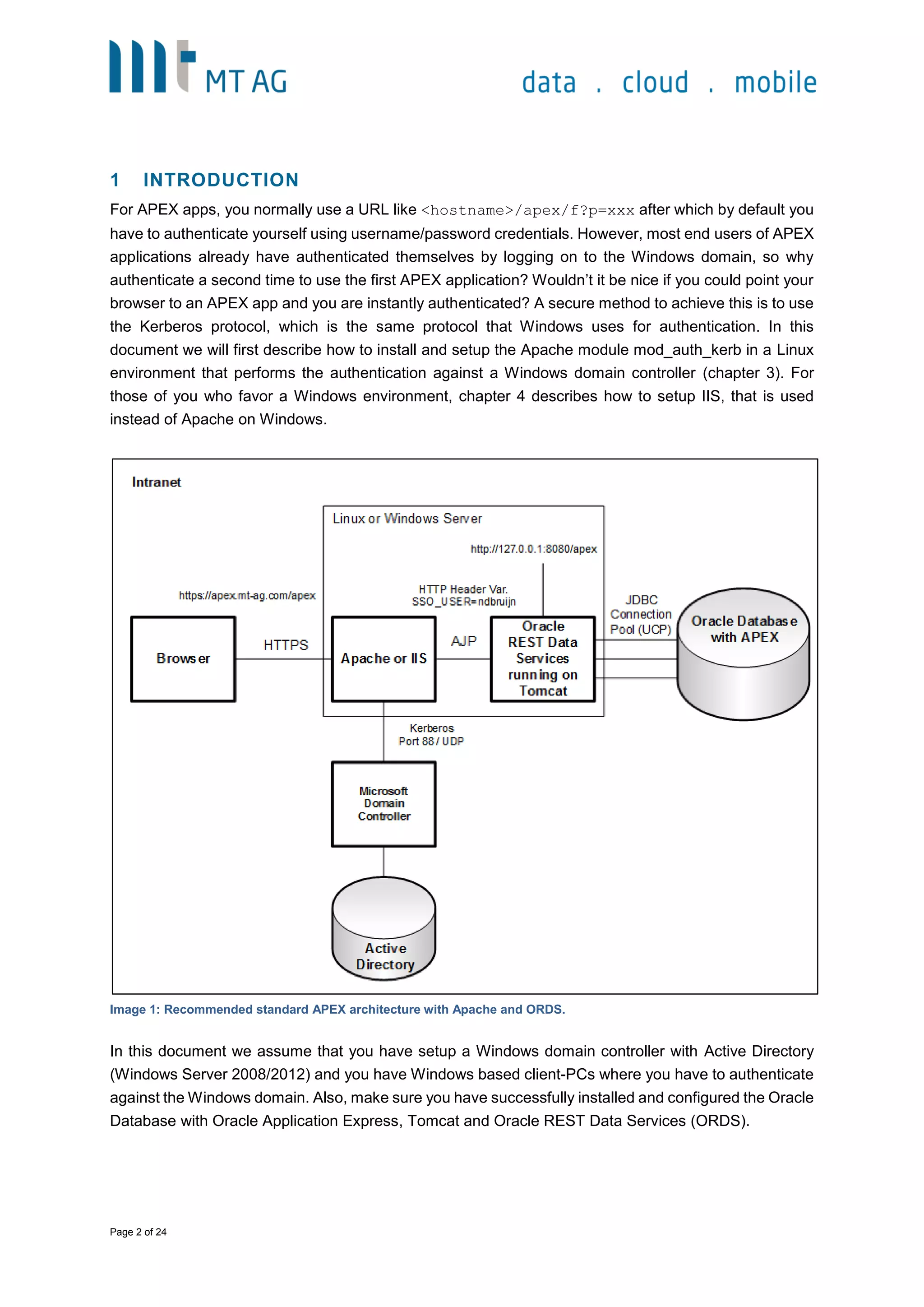 Single Sign-On for APEX applications based on Kerberos (Important: latest  version on edocr!) | PDF