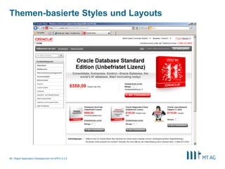 29
Interactive Report
Rapid Application Development mit APEX 5
 