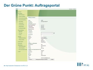 62
Union Investment: FondsProfiler
Rapid Application Development mit APEX 5
 