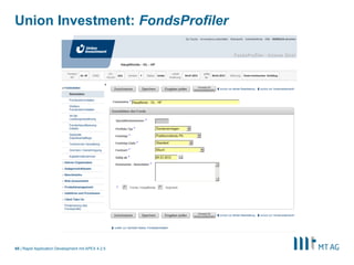 63
Der Grüne Punkt: Auftragsportal
Rapid Application Development mit APEX 5
 
