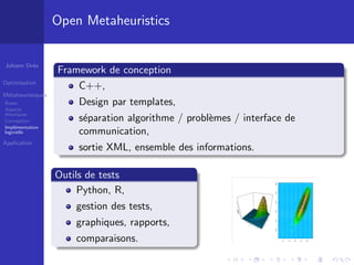 Métaheuristiques et applications