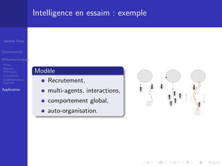 Métaheuristiques et applications