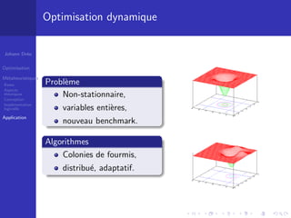 Métaheuristiques et applications