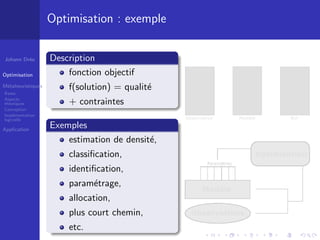 Métaheuristiques et applications