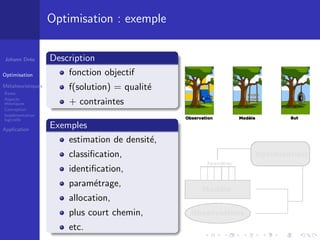 Métaheuristiques et applications