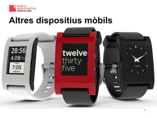 14
Altres dispositius mòbils
 