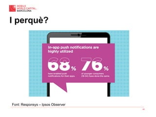 43
I perquè?
Font: Responsys – Ipsos Observer
 