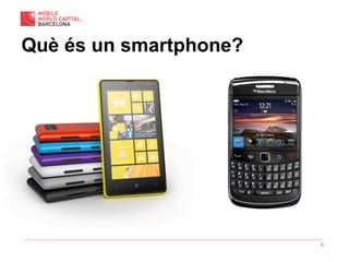 8
Què és un smartphone?
 