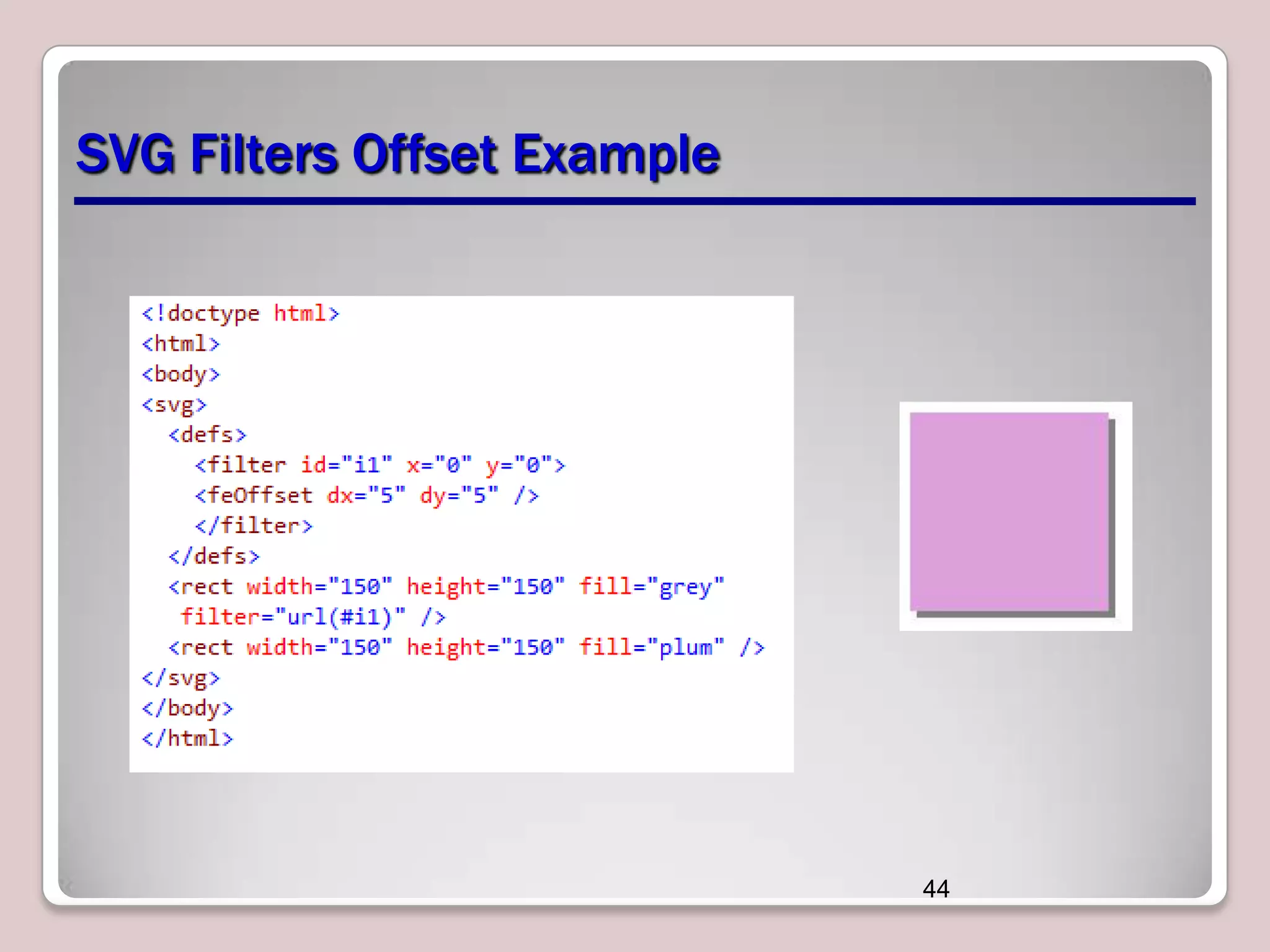 SVG Filters Offset Example

44

 