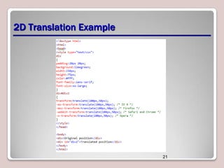 2D Translation Example

21

 
