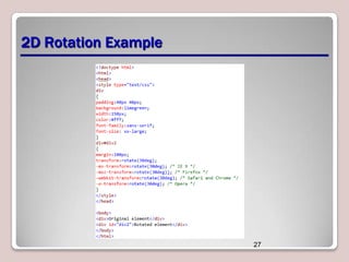 2D Rotation Example

27

 