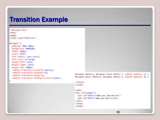 Transition Example

36

 