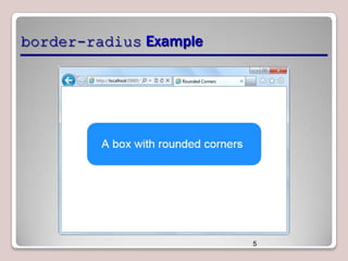 border-radius Example

5

 