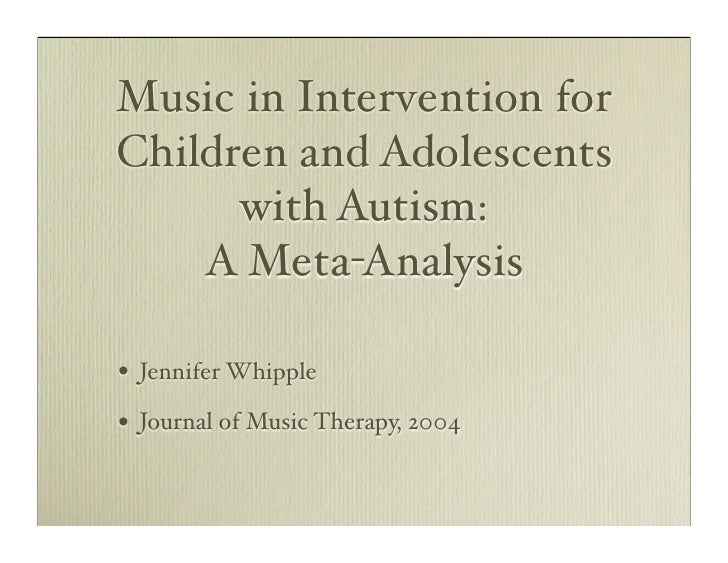 music therapy autism literature review The significance of music therapy in assessment 1 the significance of music therapy in the assessment and diagnosis of autism: review of literature catherine parker immaculata university the significance of music therapy in assessment 2 abstract the purpose of this paper is to inform the reader of . music therapy autism literature review The significance of music therapy in assessment 1 the significance of music therapy in the assessment and diagnosis of autism: review of literature catherine parker immaculata university the significance of music therapy in assessment 2 abstract the purpose of this paper is to inform the reader of .