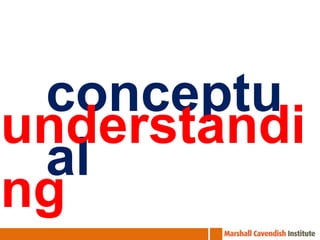 conceptu
understandi
 al
ng
 