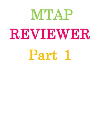 MTAP
REVIEWER
Part 1
 