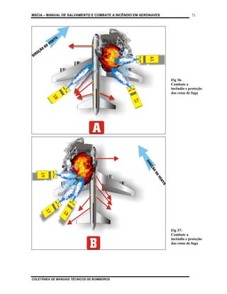 MSCIA – MANUAL DE SALVAMENTO E COMBATE A INCÊNDIO EM AERONAVES               71




                                                                 Fig 36-
                                                                 Combate a
                                                                 incêndio e proteção
                                                                 das rotas de fuga




                                                                 Fig 37-
                                                                 Combate a
                                                                 incêndio e proteção
                                                                 das rotas de fuga




COLETÂNEA DE MANUAIS TÉCNICOS DE BOMBEIROS
 