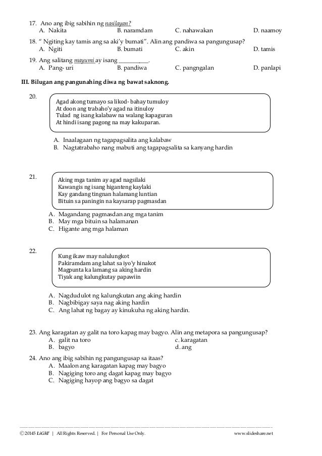 K to 12 LAPG MOTHER TONGUE -BASED GRADE 3 Reviewer