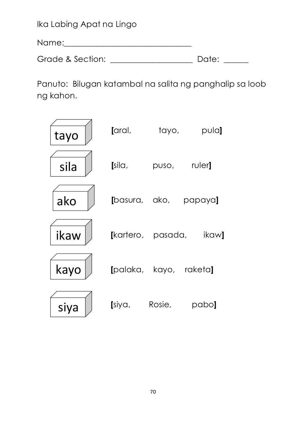 Mtb mletagalogactivitysheetsq12
