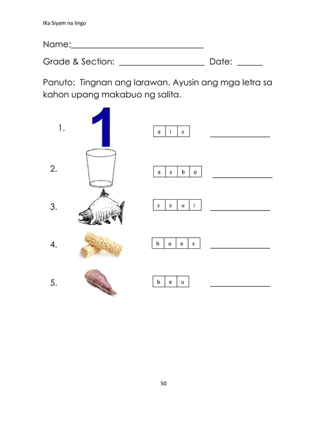 K TO 12 GRADE 1 LEARNING MATERIAL IN MOTHER TONGUE BASED (Q1Q2)