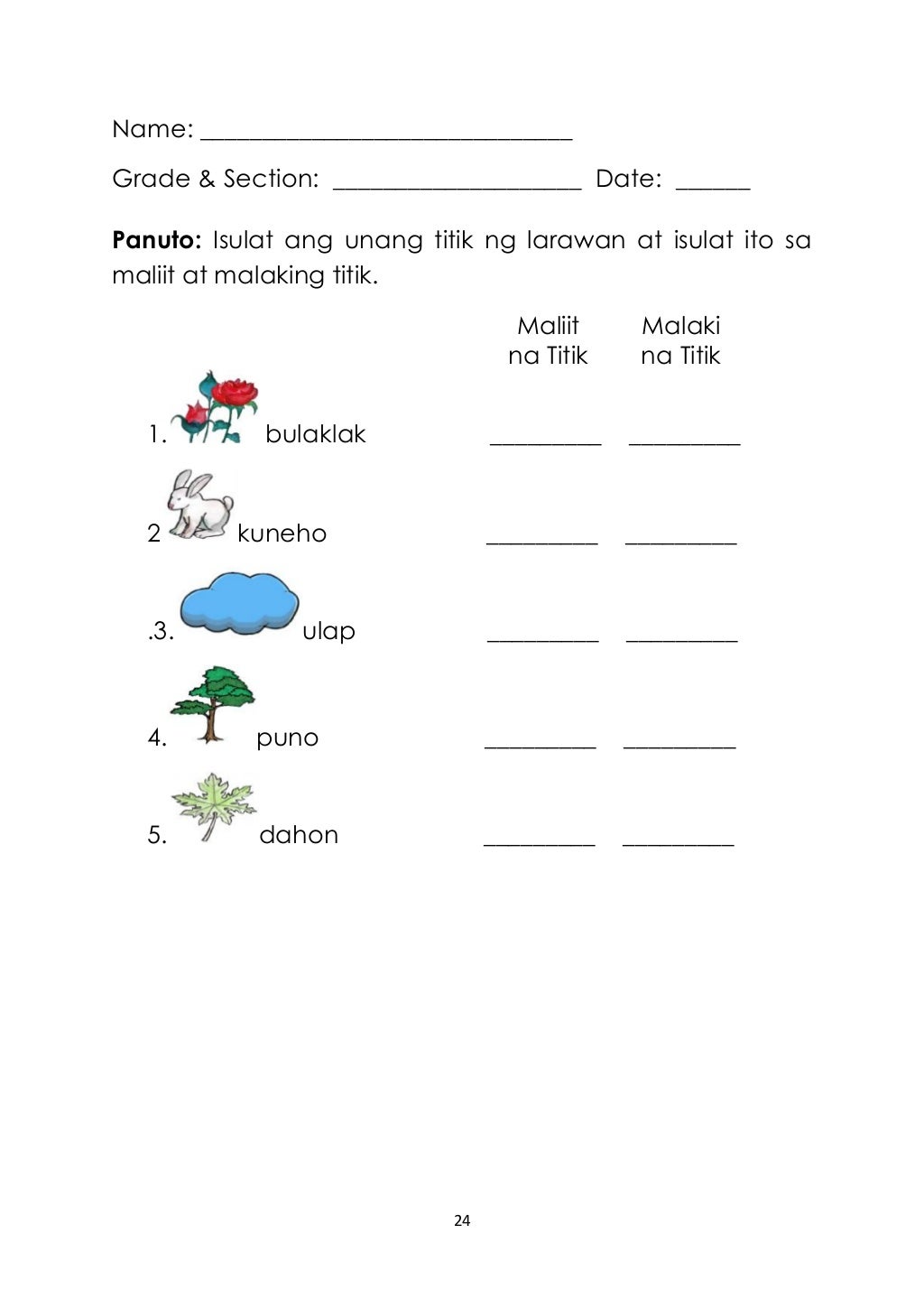 K TO 12 GRADE 1 LEARNING MATERIAL IN MOTHER TONGUE BASED (Q1Q2)