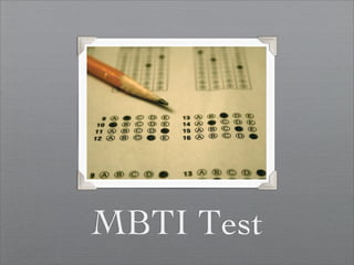 MBTI Test
 
