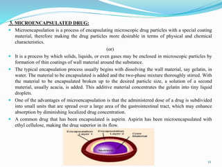 Microencapsulation Medication Modified drug delivery systems, Targeted drug delivery and ...