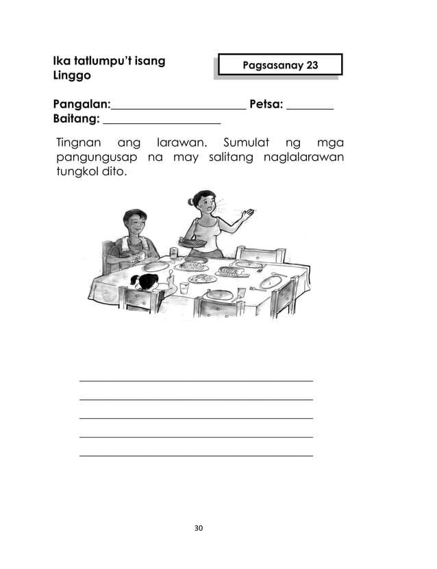 K TO 12 GRADE 1 LEARNING MATERIAL IN MOTHER TONGUE BASE (Q3Q4) PDF