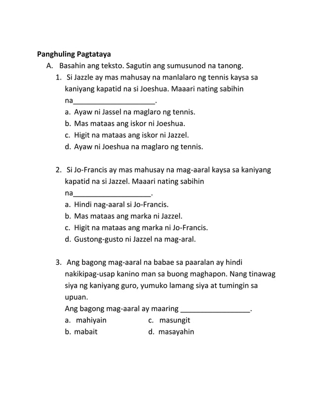 K TO 12 GRADE 3 LEARNER’S MATERIAL IN Mother Tongue Based (MTB