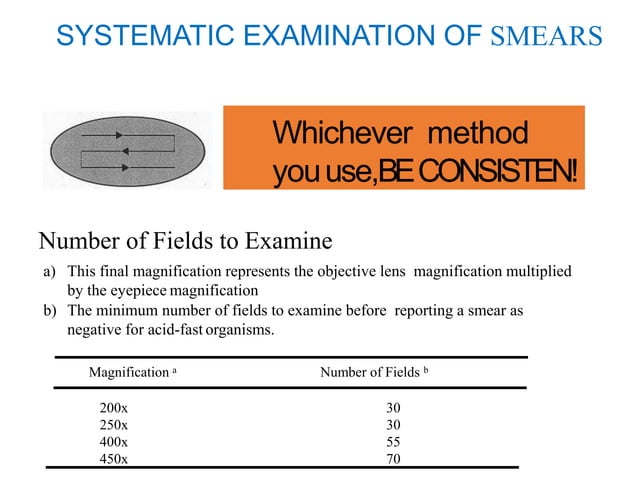 Mycobacterium tuberculosis smear microscopy | PPTX | Infectious ...