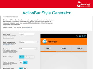 ActionBar Style Generator
 