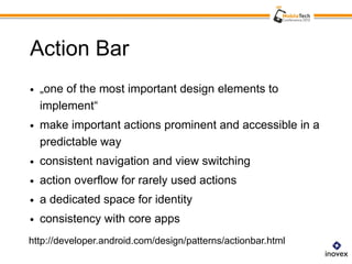Android ActionBar Navigation reloaded | PDF