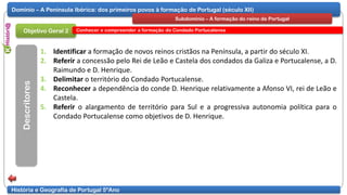 Metas Curriculares de História e Geografia de Portugal 5ºAno