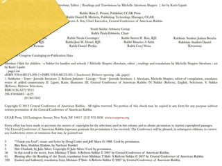 Miskan T'filah for Children - Visual T'filah - Erev Shabbat