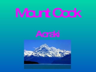 Mount Cook Aoraki 
