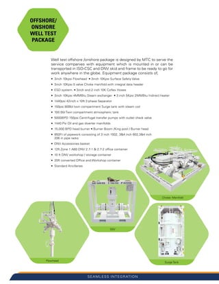 MTC Well Test Equipment - Worldwide Oilfield Machine | PDF