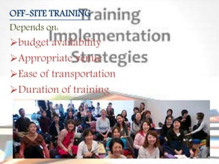 Implementation of training | PPTX