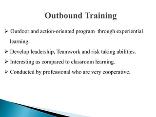 Outbound Learning Programs training | PPTX