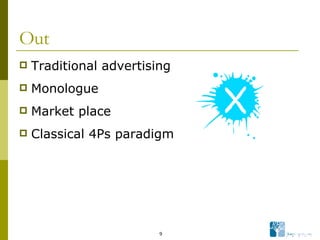 Out Traditional advertising Monologue Market place Classical 4Ps paradigm 