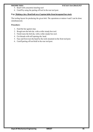 Detailed manufacturing Engineering and technology notes | PDF