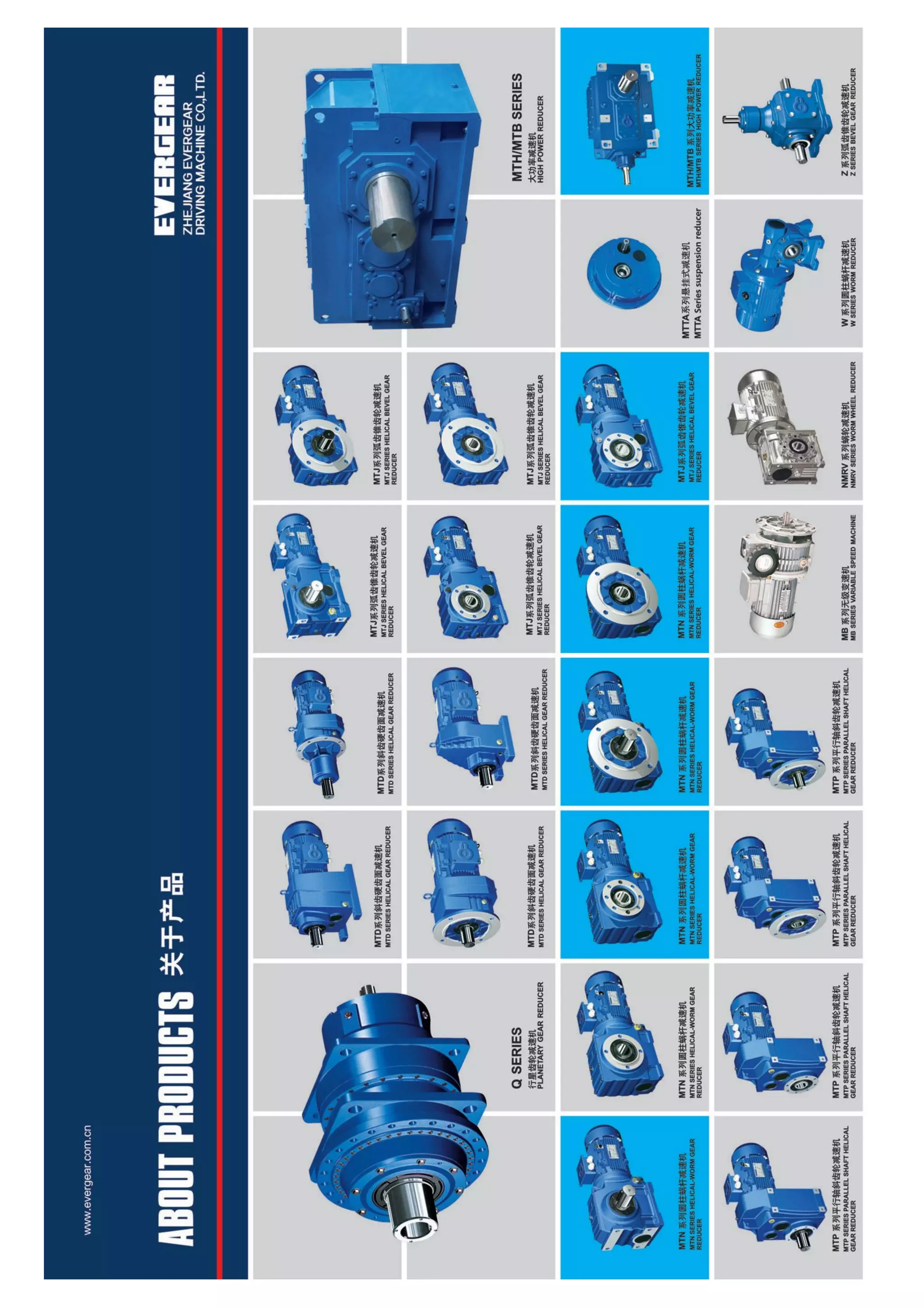 Mtd inline helical gearbox catalog PDF
