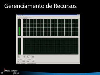 18
MaríliaTechDay
|2010
Gerenciamento de Recursos
 