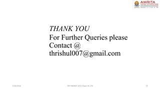 THANK YOU
For Further Queries please
Contact @
thrishul007@gmail.com
7/26/2016 TAP ENERGY-2015,Paper ID-270 19
 