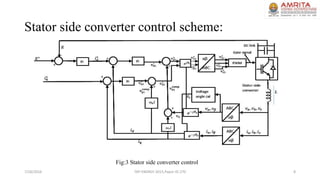 Stator side converter control scheme:
7/26/2016 TAP ENERGY-2015,Paper ID-270 8
Fig:3 Stator side converter control
 