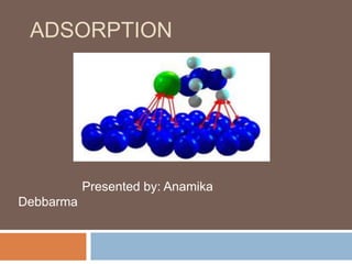 ADSORPTION
Presented by: Anamika
Debbarma
 