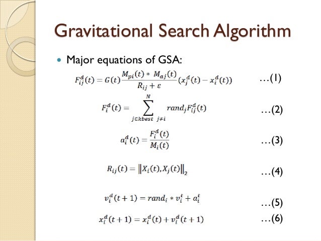 Newtonian Law Inspired Optimization Techniques Based on Gravitational…