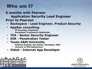 Lessons from DevOps: Taking DevOps practices into your AppSec Life