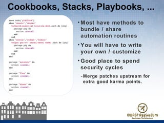 Lessons from DevOps: Taking DevOps practices into your AppSec Life